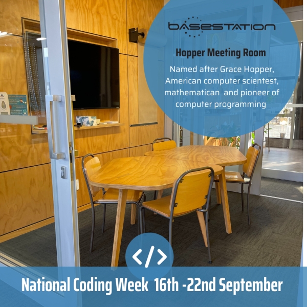 National Coding Week - and a good excuse for us to talk about Grace Hopper, the namesake of one of our meeting rooms